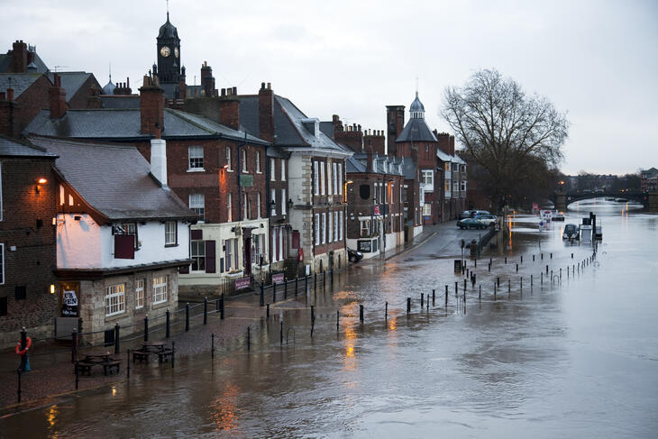 Flooding in UK town